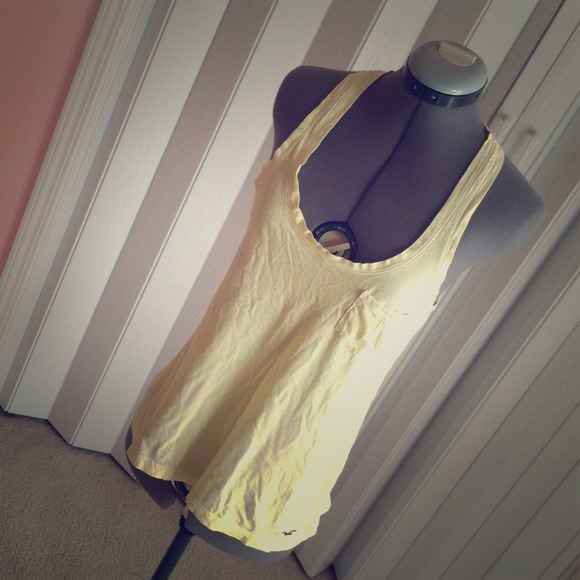 Lemonade yellow racer back HCO beach top!