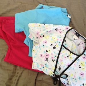 XS scrub top bundle