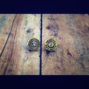 380 bullet earrings