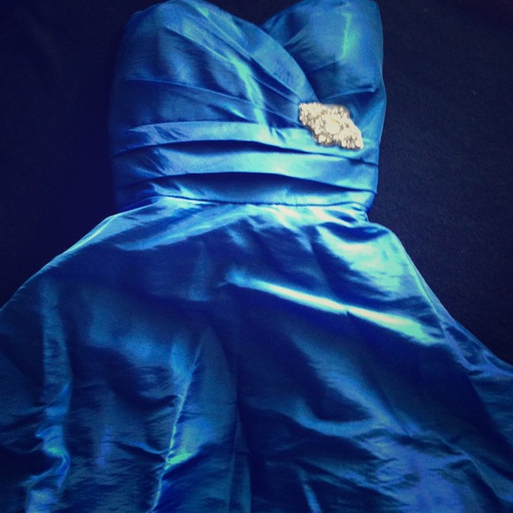 Pretty maids blue formal dresses size 10 & two 2s