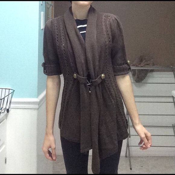 🚫SOLD IN BUNDLE🚫Long brown sweater - Picture 2 of 3