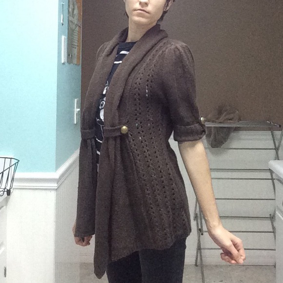 🚫SOLD IN BUNDLE🚫Long brown sweater - Picture 3 of 3