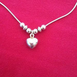 Silver silpada heart necklace
