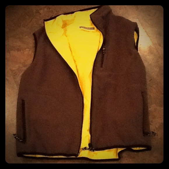 Yellow and green reversible vest