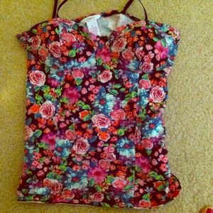 Very cute floral tank top