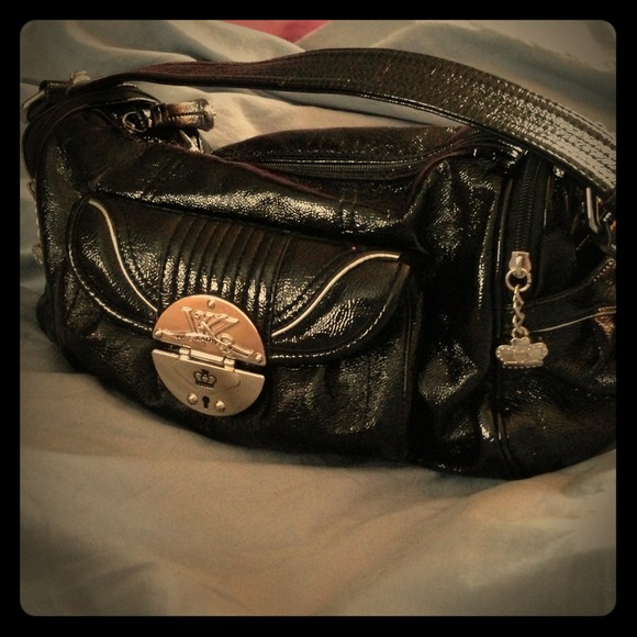 Shiny Black Kathy Van Zeeland Purse