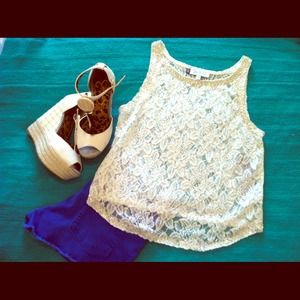 Jennifer Lopez lace top. Never been worn, NWT.