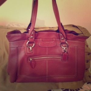 Authentic beautiful plum Coach purse