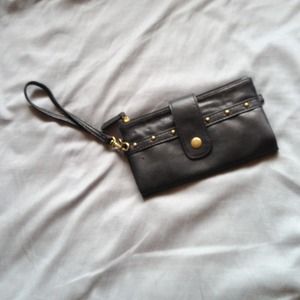 Charlotte Russe Black Studded Wristlet