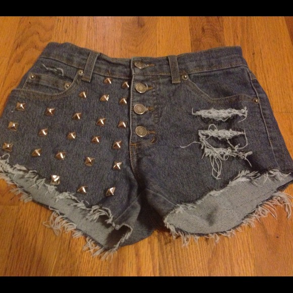 Never worn studded shorts