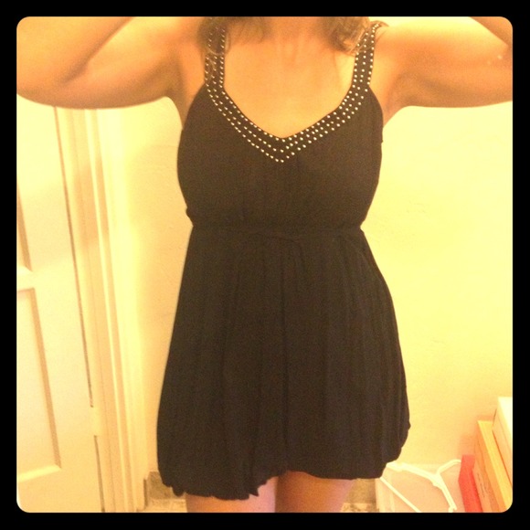 Black bubble dress