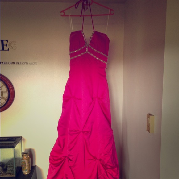 Size 9/10 hot pink dress