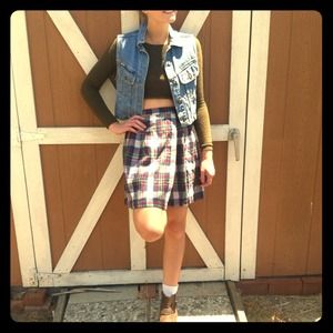 S.A.R Sportswear Plaid Skirt