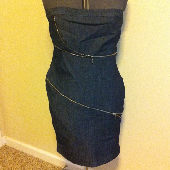Jean and zipper dress
