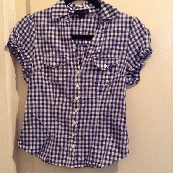 Forever 21 Blue and White top.