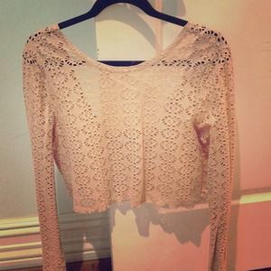 Free People lace crop top