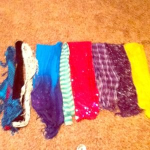 Scarfs $4 each OR $25 all together Scarfs $4 each OR $25 all together