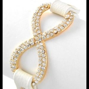 Classic White Infinity Bracelet