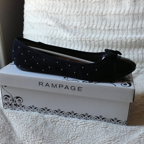 Rampage Studded Ballerina Flats (Black) - Picture 4 of 4
