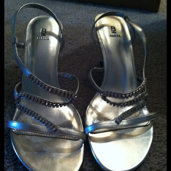 Bakers Silver Formal Heels - Picture 2 of 4