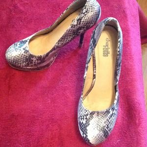 Snakeskin heels