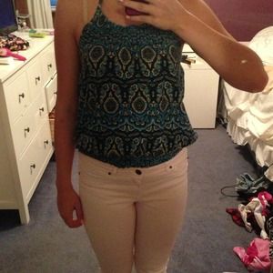 Patterned halter top!