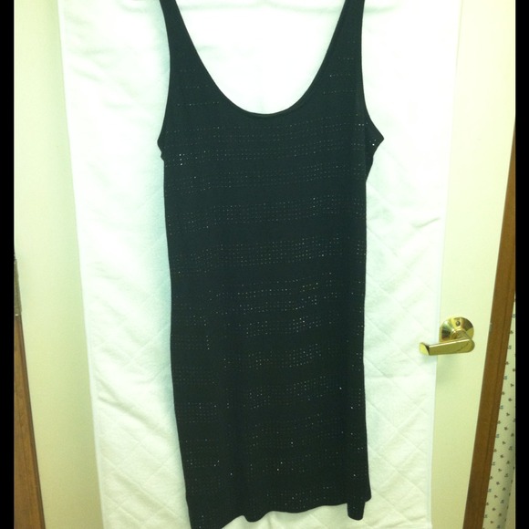 Black Beaded Express Dress