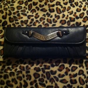 JUICY COUTURE 🎀 Black Leather "Mad Money" Wallet