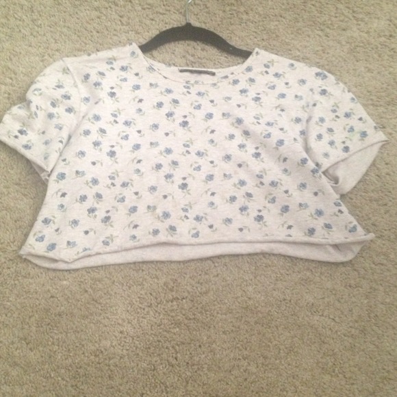 Floral super crop top