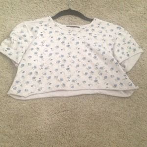 Floral super crop top