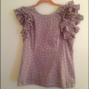 French Connection Ruffle Sleeve top