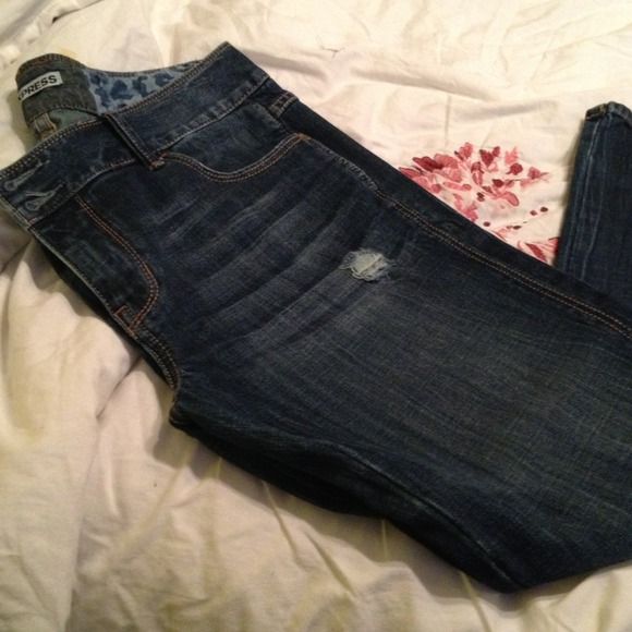 Express cropped jeans