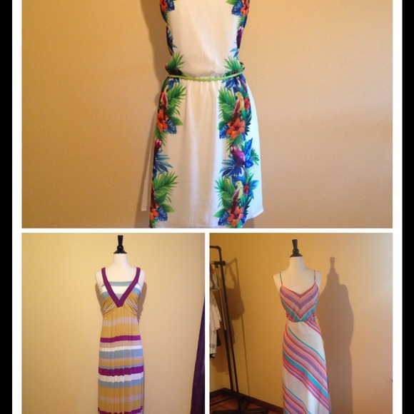 Bundle for @mamatasha Striped chiffon maxi dress