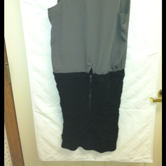 Plastic Island Grey and Black Block Dress - Picture 2 of 2