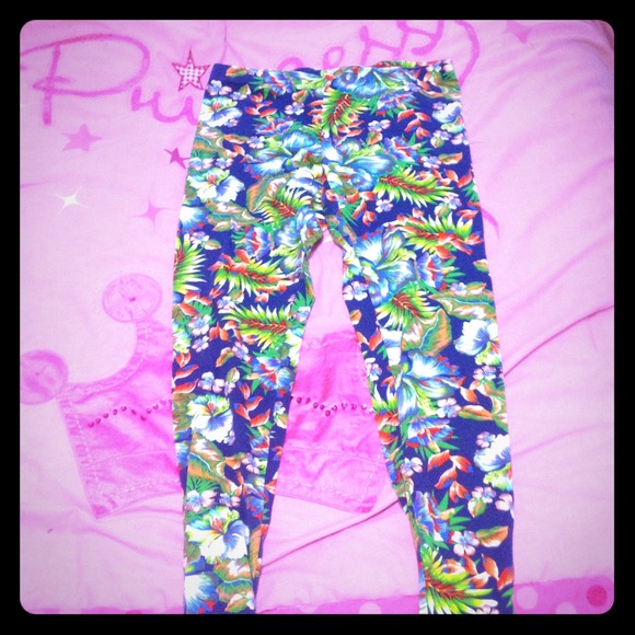 Bongo tropical high waisted leggings