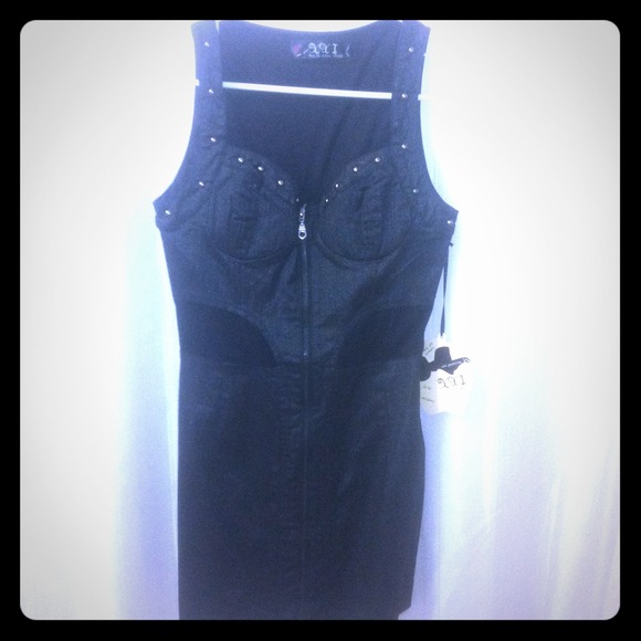 Never worn studded black dress