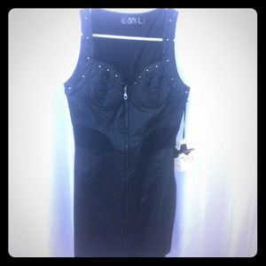 Never worn studded black dress