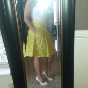 The Limited Polka dot high wasted skirt