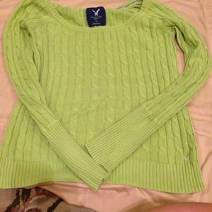 Lime Green American Eagle sweater