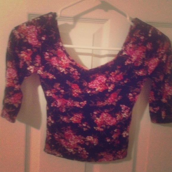Charlotte Russe floral crop top