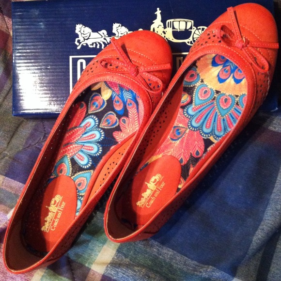 Orange flats. Brand New
