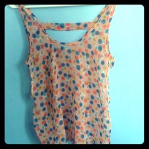Polka dotted shirt,