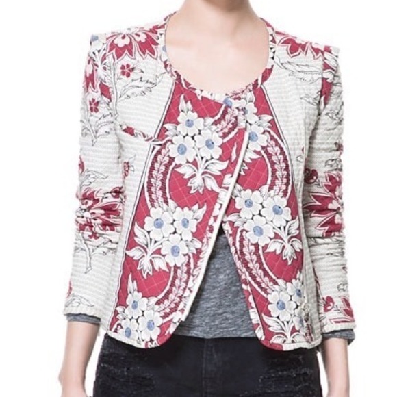 🔴SOLD🔴Zara Quilted Bomber Jacket - Picture 4 of 4
