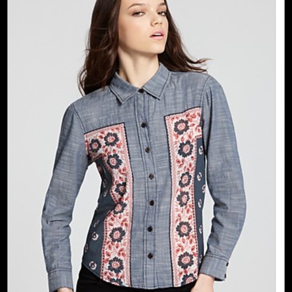 Free people  jean shirt(sold out)