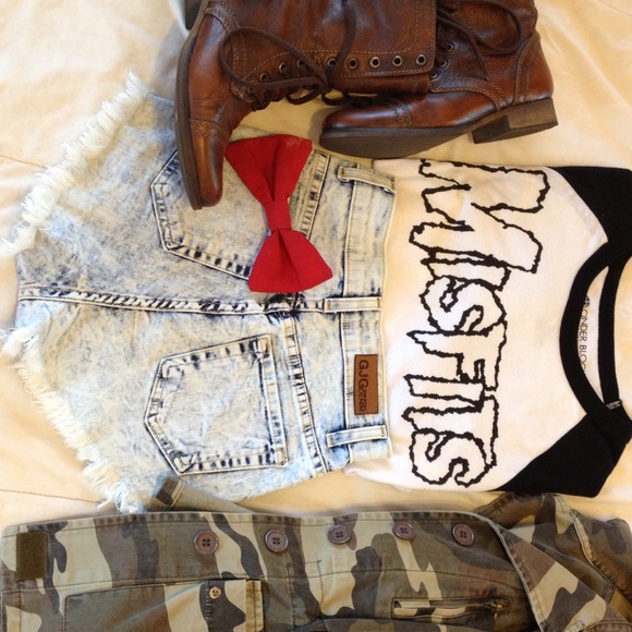 Acid wash shorts!