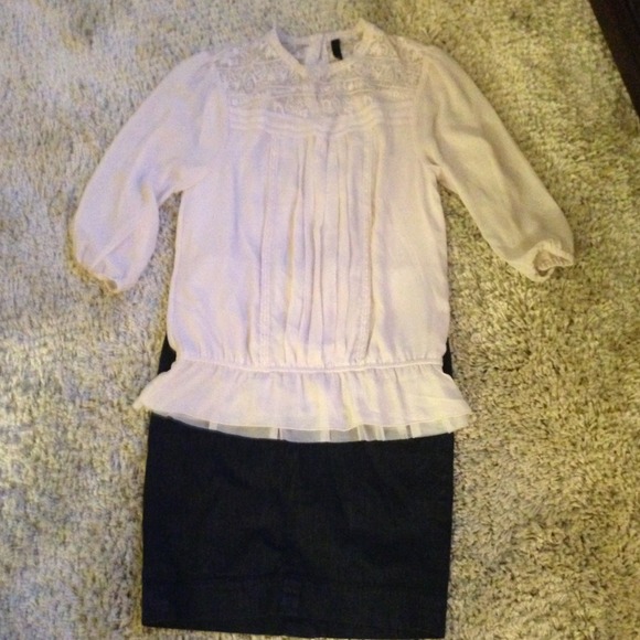 Cream lace blouse