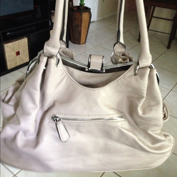 Large beige purse
