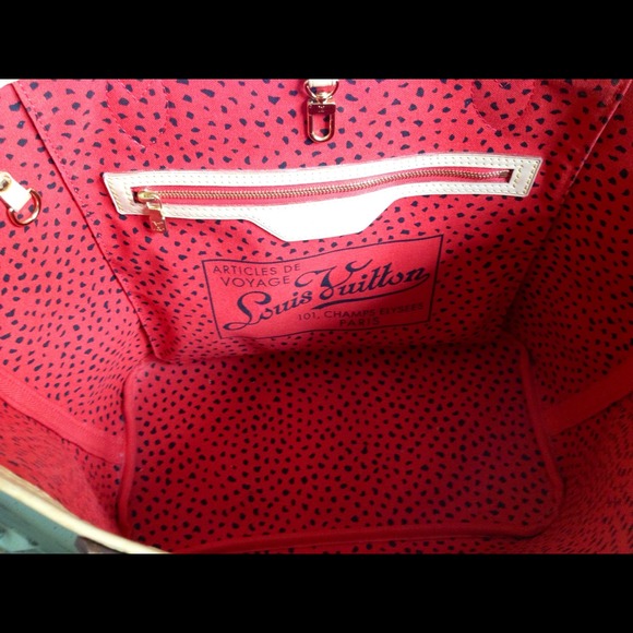 SOLD Louis Vuitton Yayoi Kusama Neverfull Red Bag - Picture 3 of 4