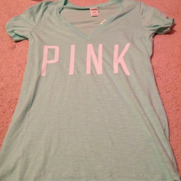 Victoria's Secret Tops - PINK LONG SEA GREEN TEE