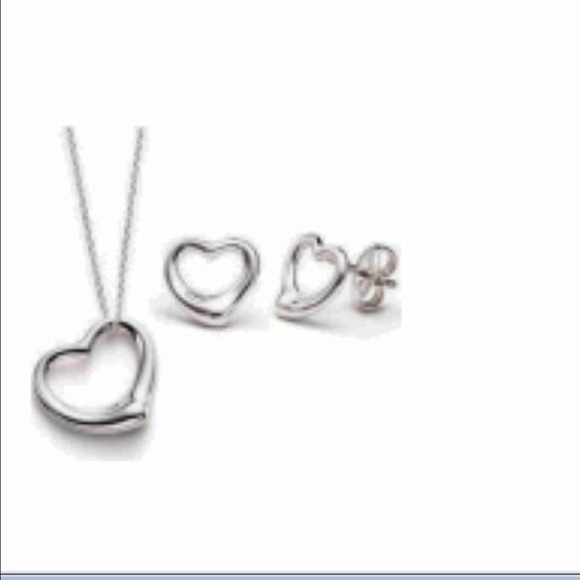 Tiffany inspired necklace and earrings🚫Reserved🚫